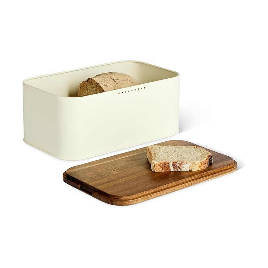 Amazon Basics Bread Box with Cutting Board Lid