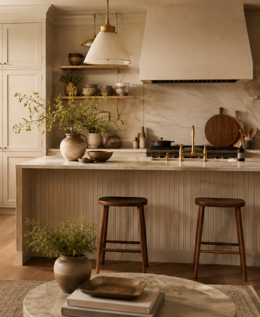 Useful kitchen objects arranged for everyday ease